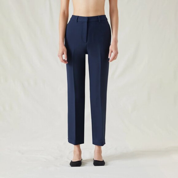 Attersee Pants - Attersee Straight Leg Trouser No Pockets Midnight Size 8 NEW NWT